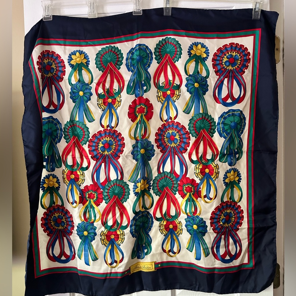 Brooks Brothers Multicolor Silk Scarf